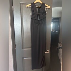 Outcast cutout halter tie dress